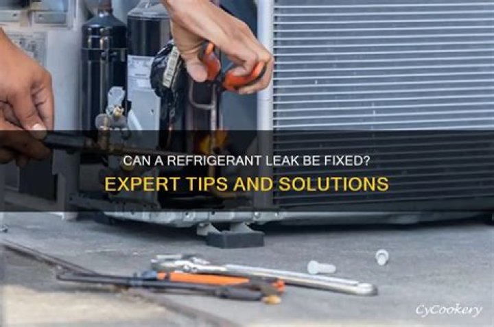 Can a refrigerant leak be fixed?