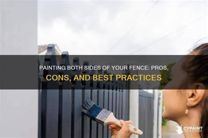 Can I paint both sides of my fence?