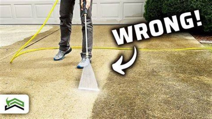 Can you power wash paint off concrete?
