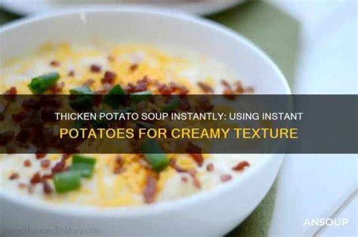How can I thicken potato soup?