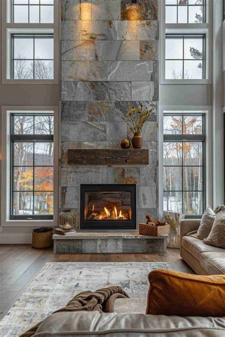 How close can a fireplace be to a window?