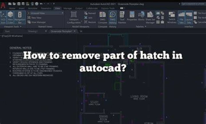 How do I remove a hatch boundary in AutoCAD?