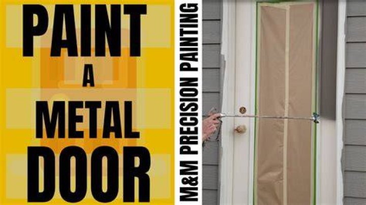 How do you clean a painted steel door?