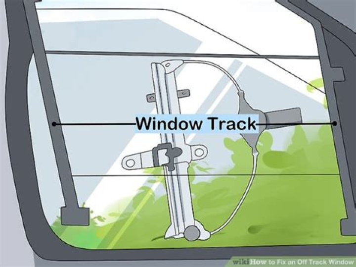 How do you fix a passenger window off track?