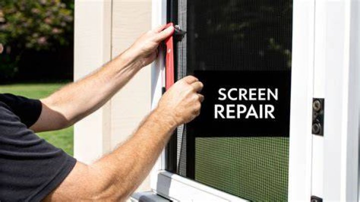 How do you fix a screen door frame?