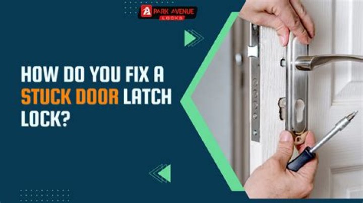 How do you fix a stuck patio door?