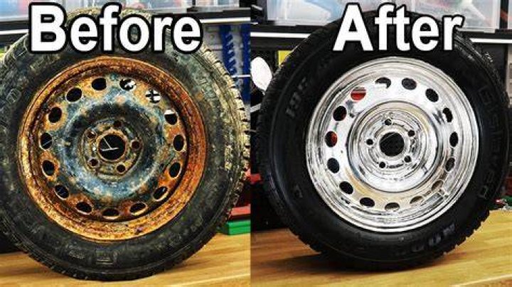 How do you get rust off steel rims?