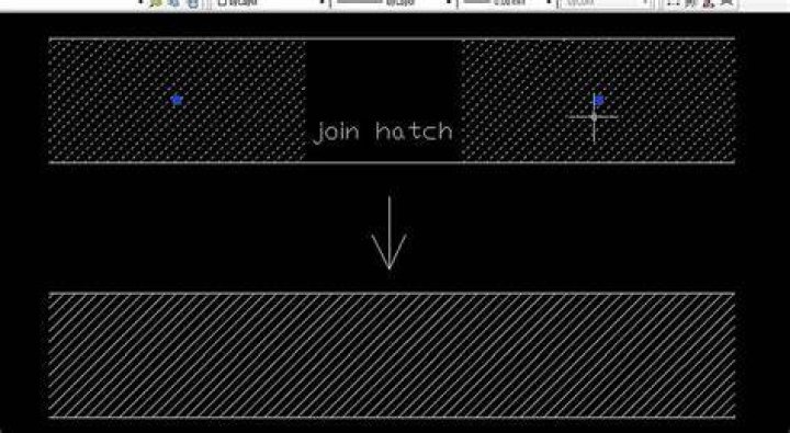 How do you join hatches in AutoCAD?