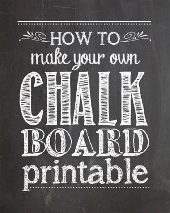How do you make a white chalkboard?
