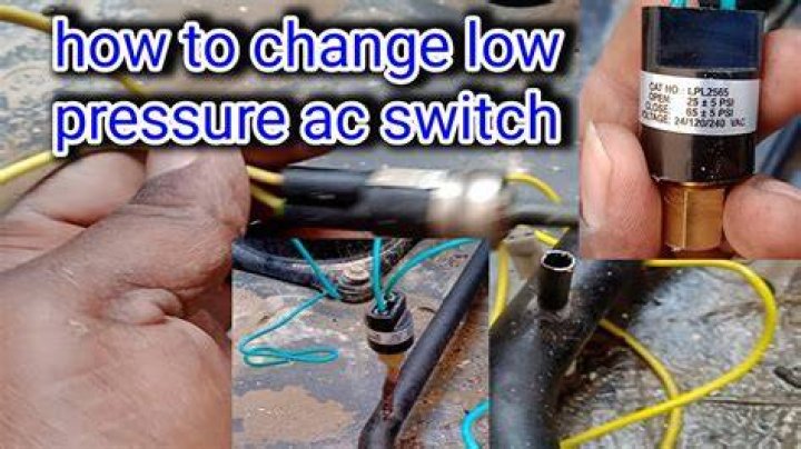 How do you replace a low AC pressure switch?