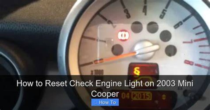 How do you reset the oil light on a 2003 Mini Cooper?
