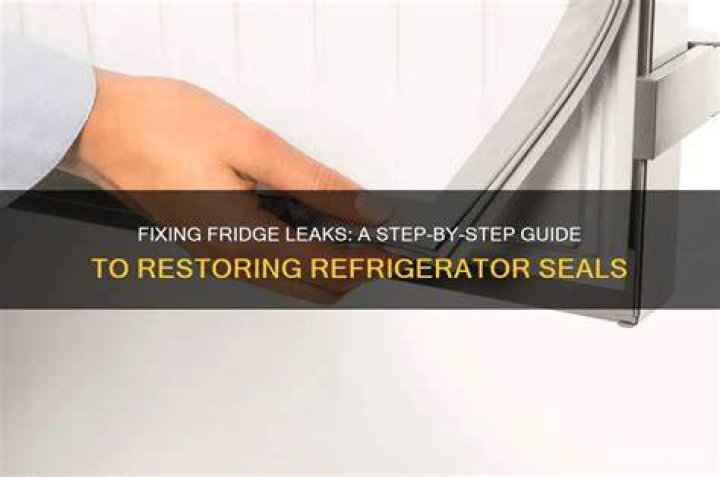How do you soften refrigerator seals?