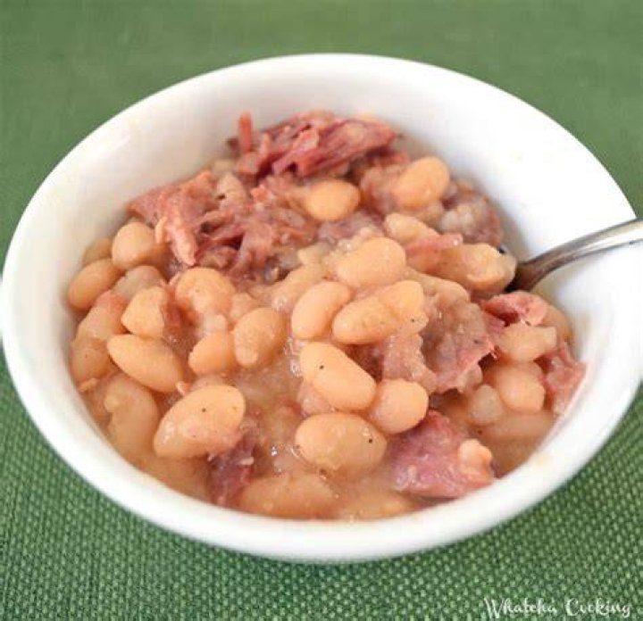 How do you thicken ham and beans?