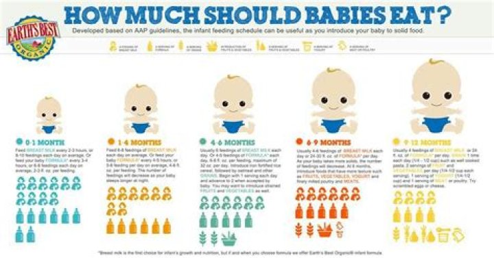How much should babies eat at 9 months?