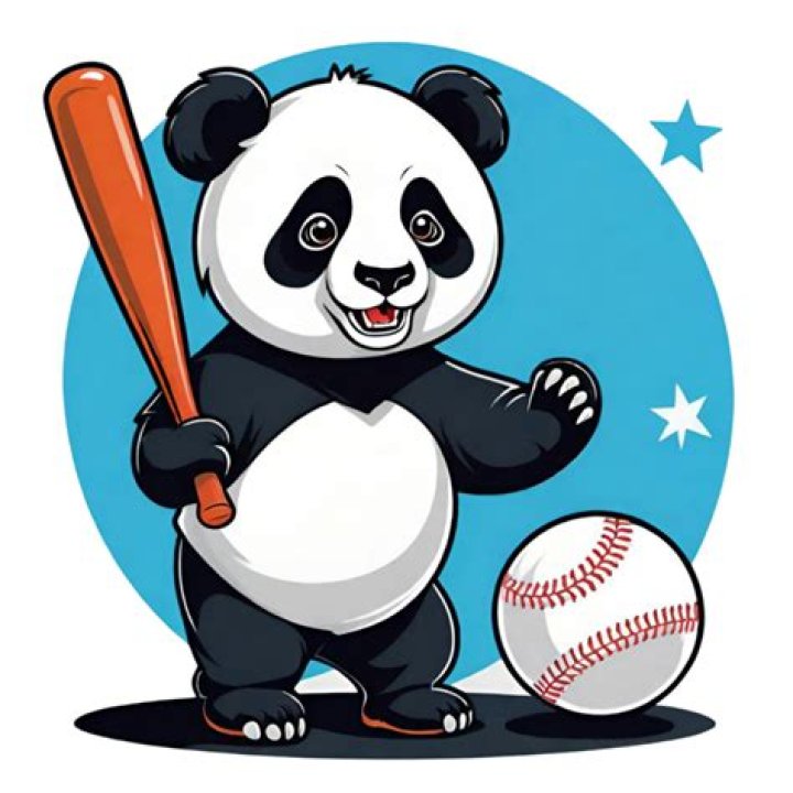 Is the panda still playing baseball?