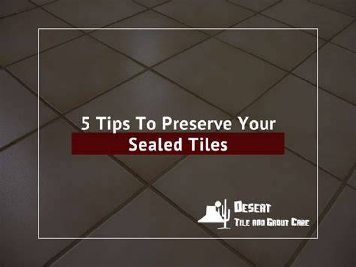 Should tile be sealed?