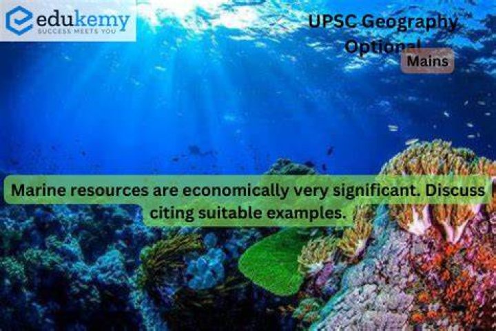 What are marine resources used for?