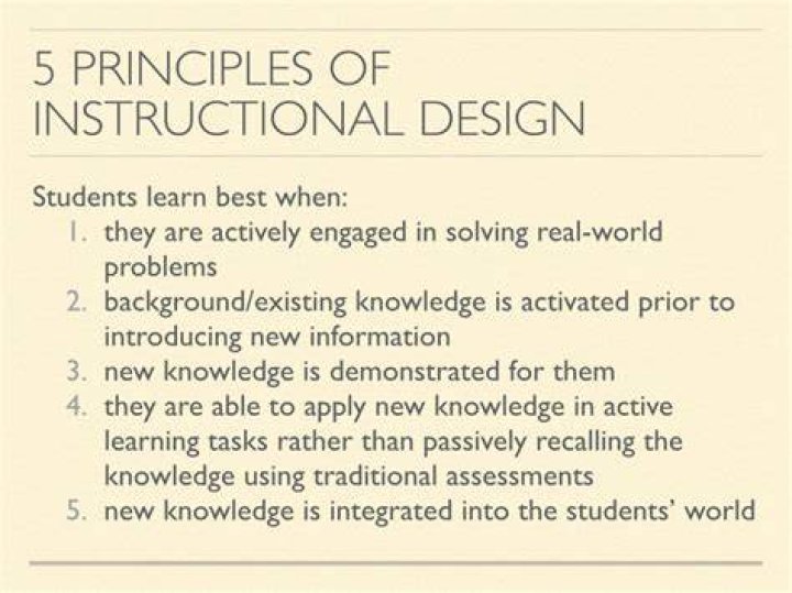 What are the basic principles of instructional design?