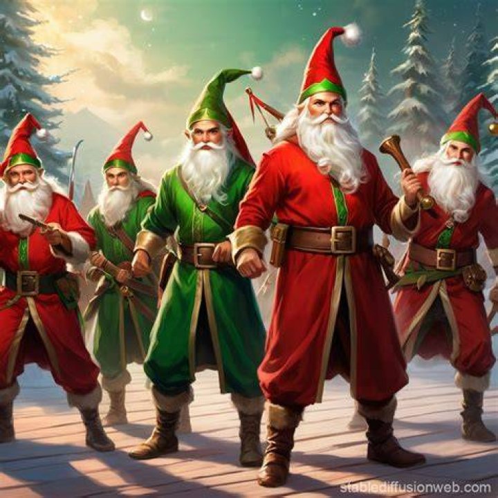 What are the name of Santa's elves?