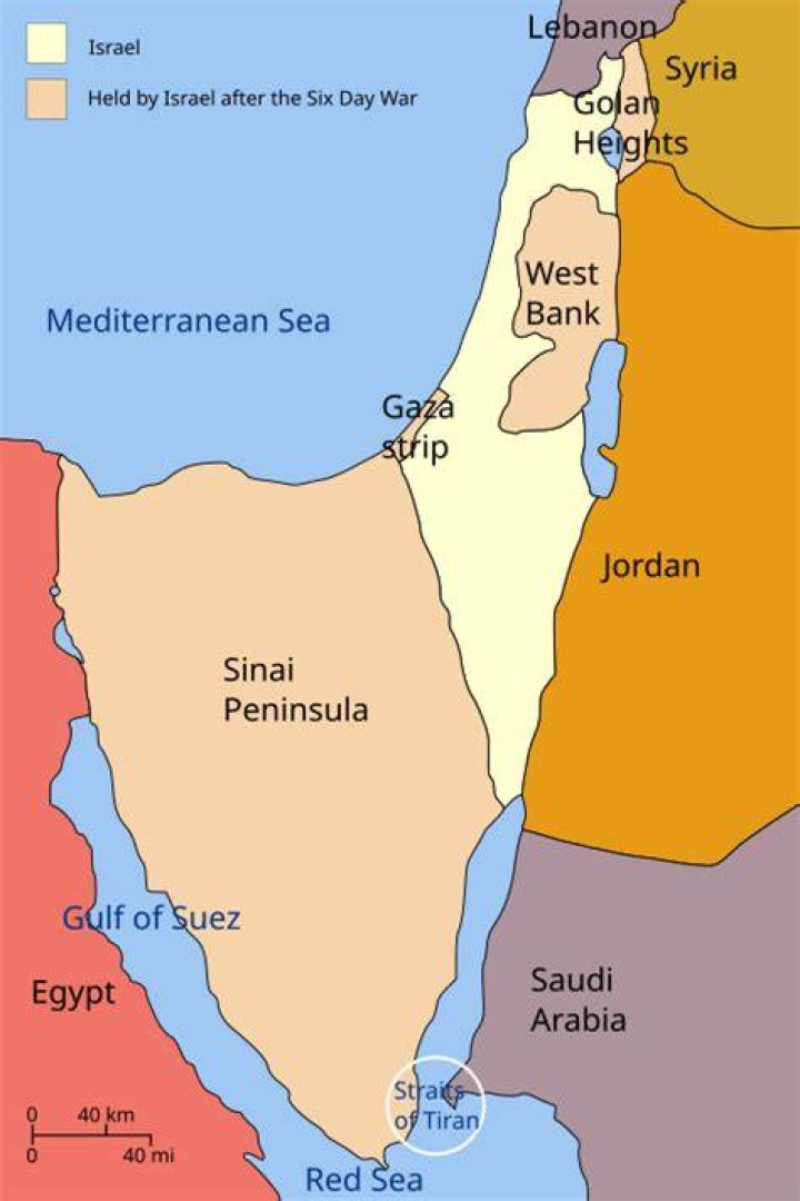 What countries were in the Six Day War?