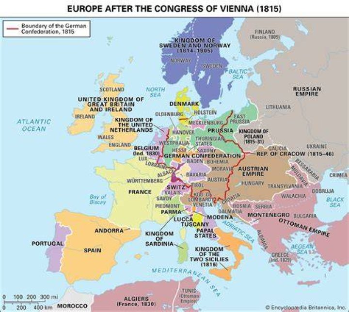 What did Britain gain from the Congress of Vienna?
