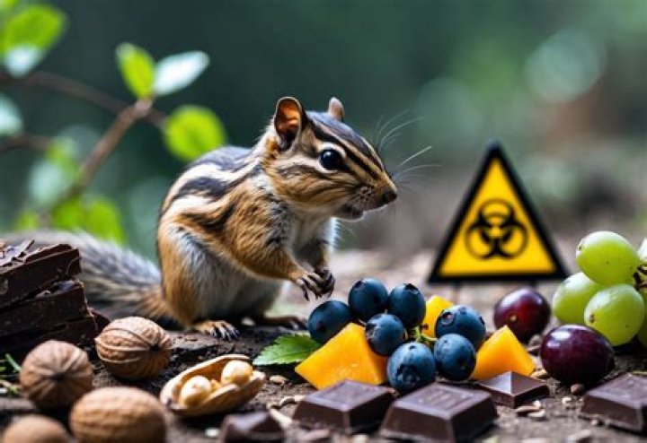 What food is poisonous to chipmunks?