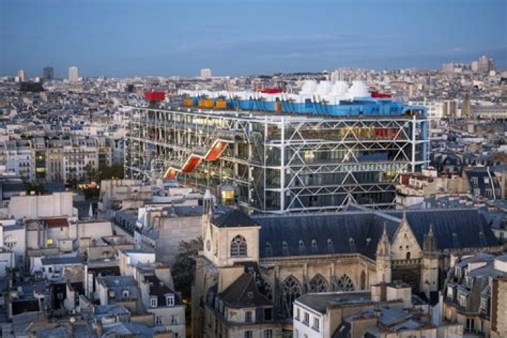 What is the Pompidou Centre made of?