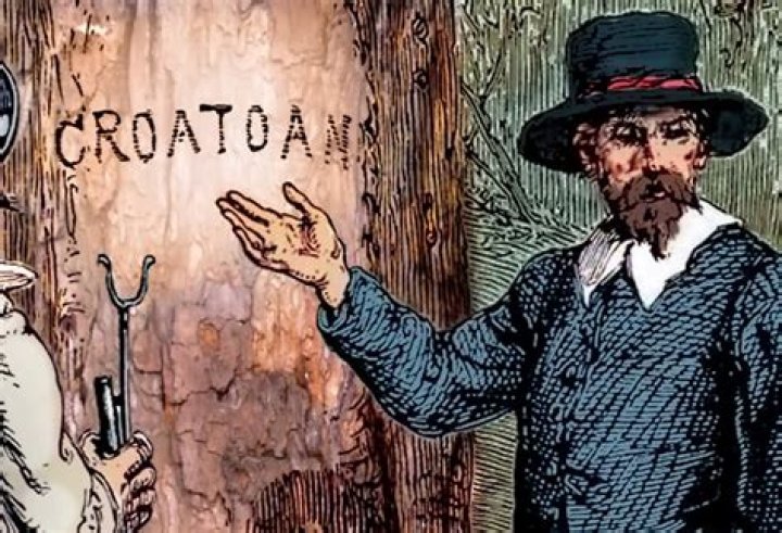 What is the significance of the word Croatoan?