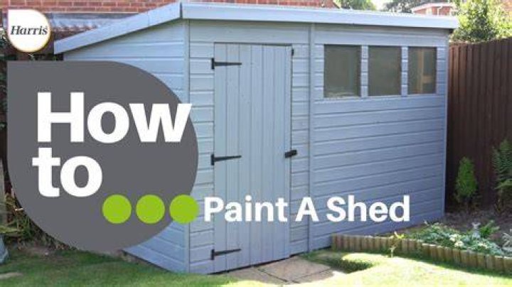 What paint to use on wooden shed?