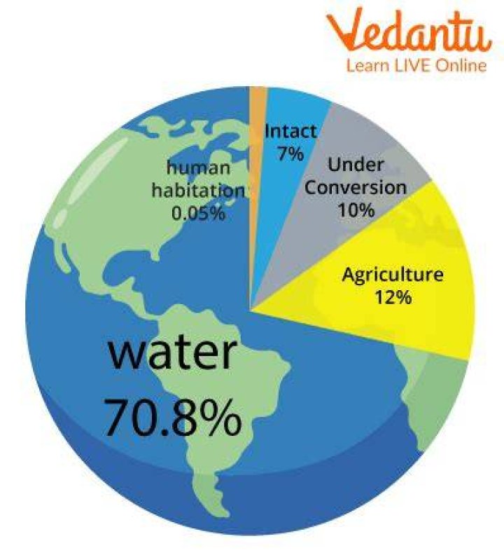 What percentage of the Earth is covered by water?