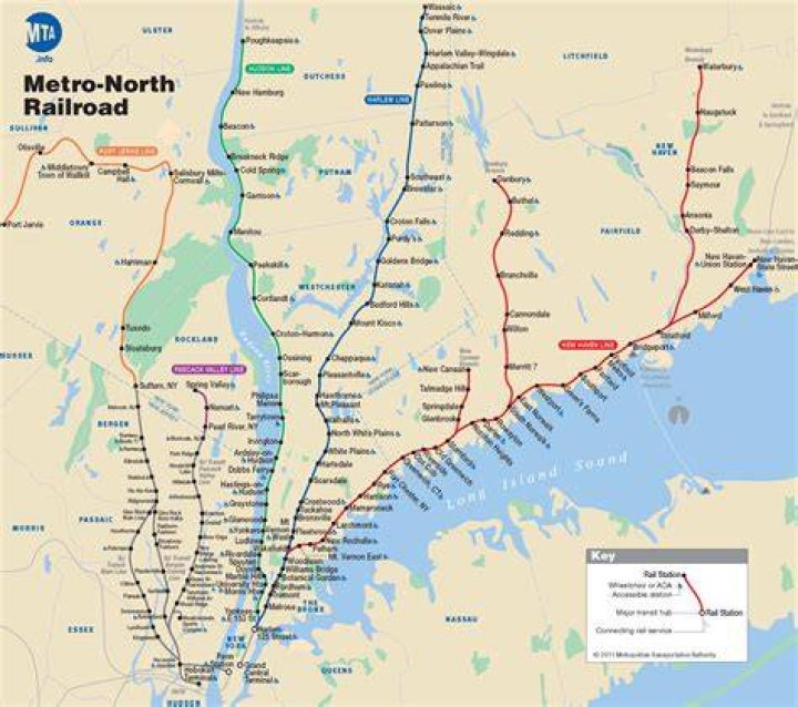 What time the Metro North stop running?