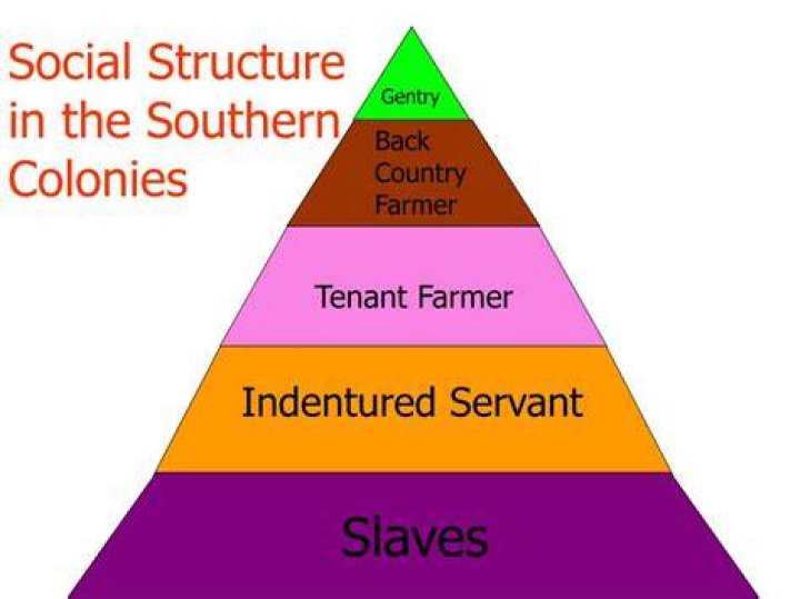 What two groups were excluded from the colonial social structure?