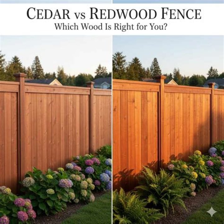 What wood goes with redwood?