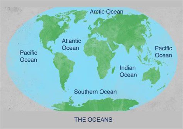 Where are oceans located?