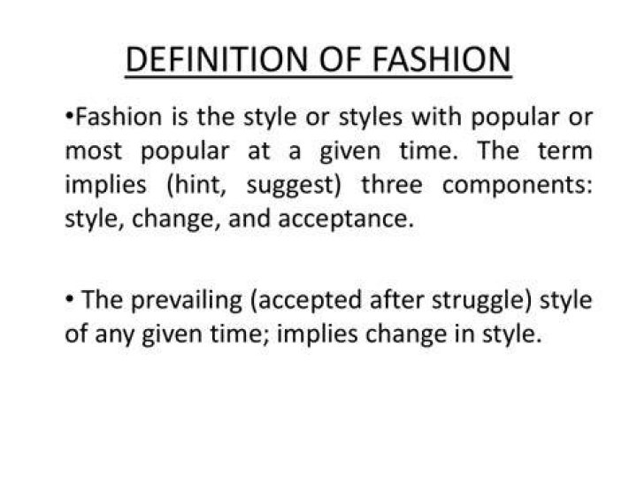 Which fashion term means very fashionable?
