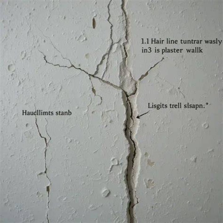 Why do hairline cracks appear in plaster?