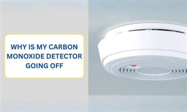 Why does my carbon monoxide detector keep going off in my camper?