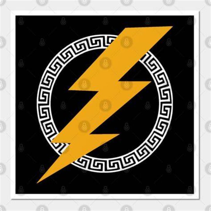 Why is the lightning bolt Zeus symbol?